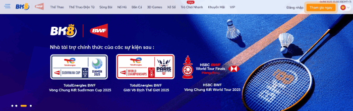 nhà cái uy tín BK8